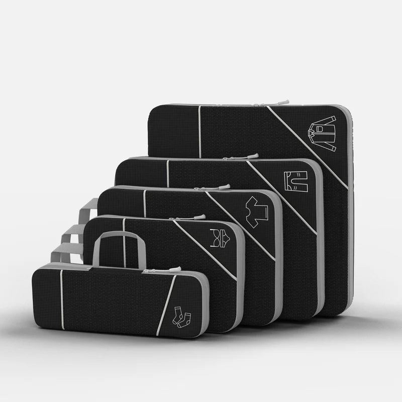 Set De Organizadores Para Viaje Con Compresión + 5 Piezas | Buen Viaje